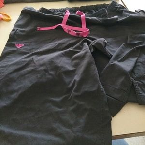Black scrub pants